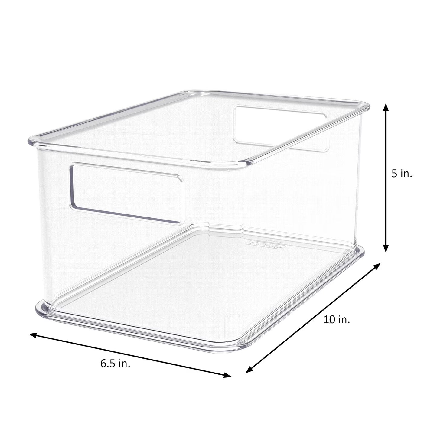Clearly 4-Piece Clear Plastic Organizing Bin Set