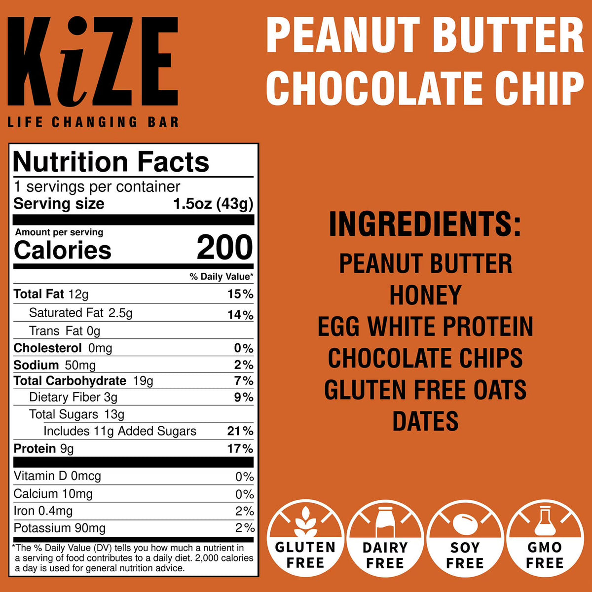 KiZE Life Changing Bar Variety Pack, 12 pk.