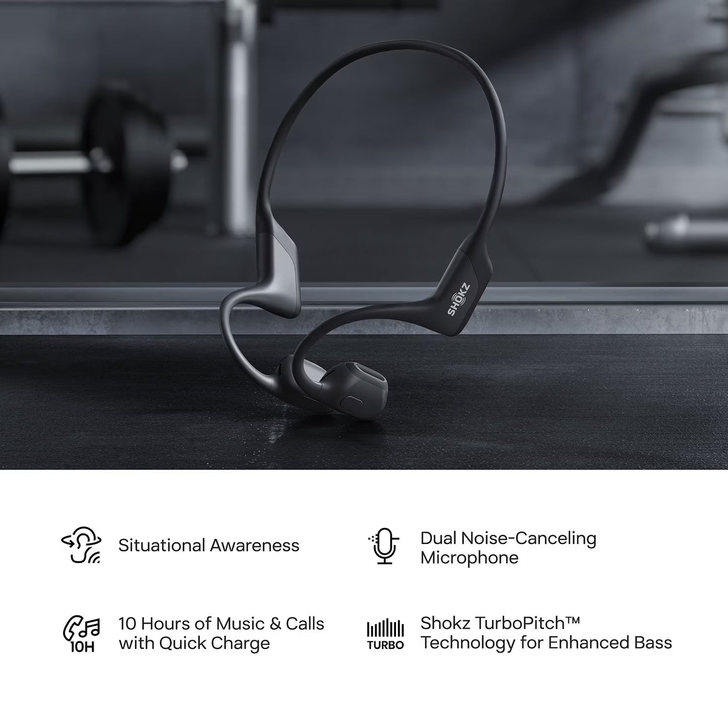 Shokz OpenRun Pro Open-Ear Endurance Wireless Bluetooth Headphones