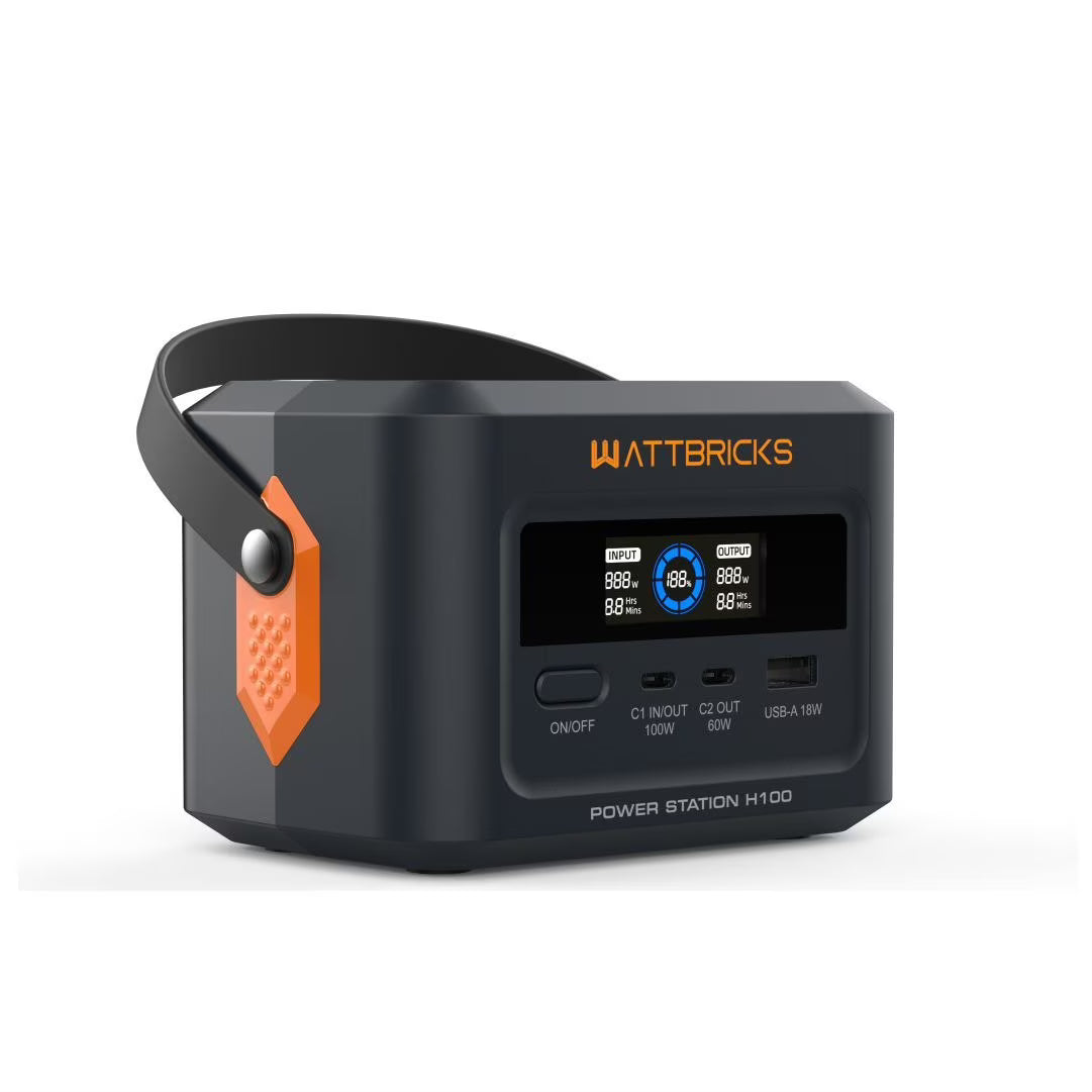 Wattbricks Energy 120-Watt Peak With 99.2Whr Portable Power Station
