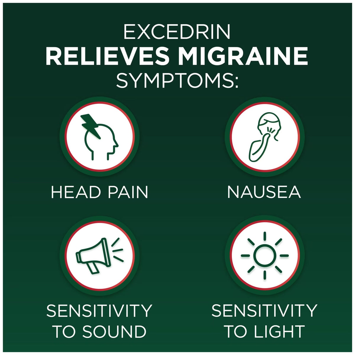 Excedrin Migraine Pain Relief Caplets, 300 ct.