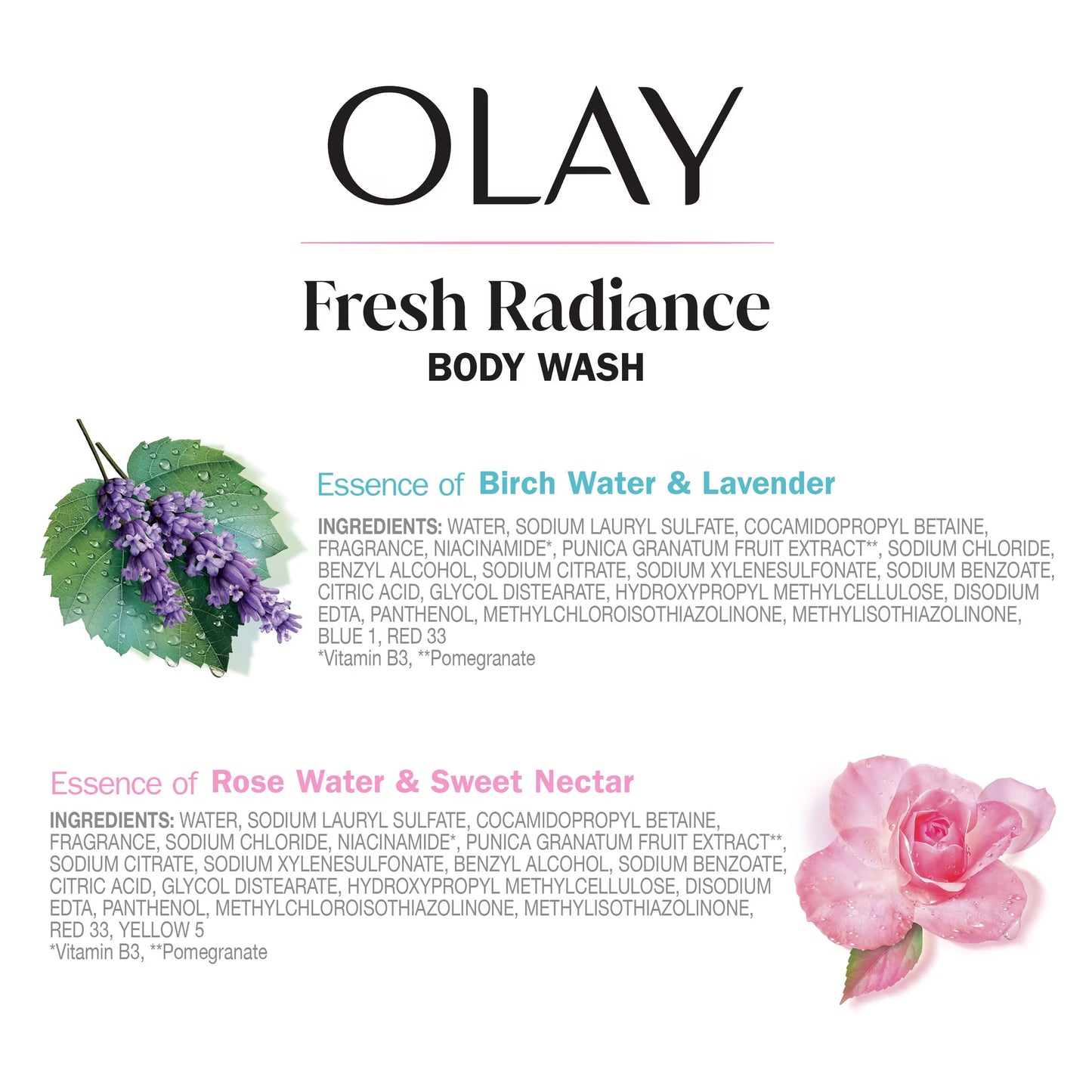 Olay Fresh Outlast Body Wash with Vitamin B3 Complex, 35 oz., 2 pk.