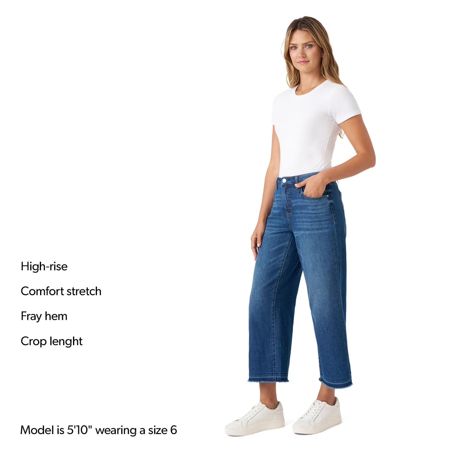 Edited by Hunter McGrady Women's Wide Leg Crop Jean