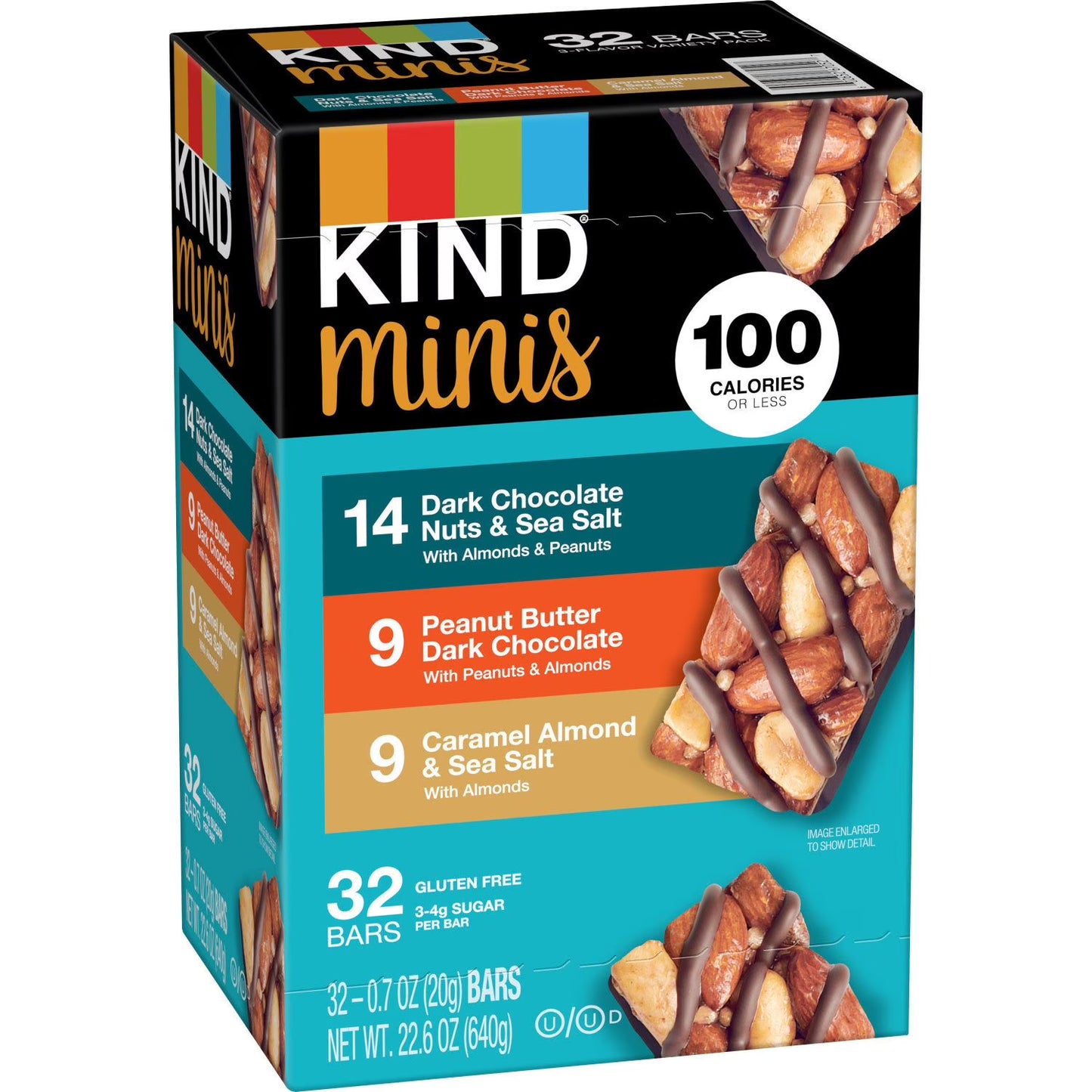 KIND Snacks Mini Nut Bar, Variety Pack, 32 ct.