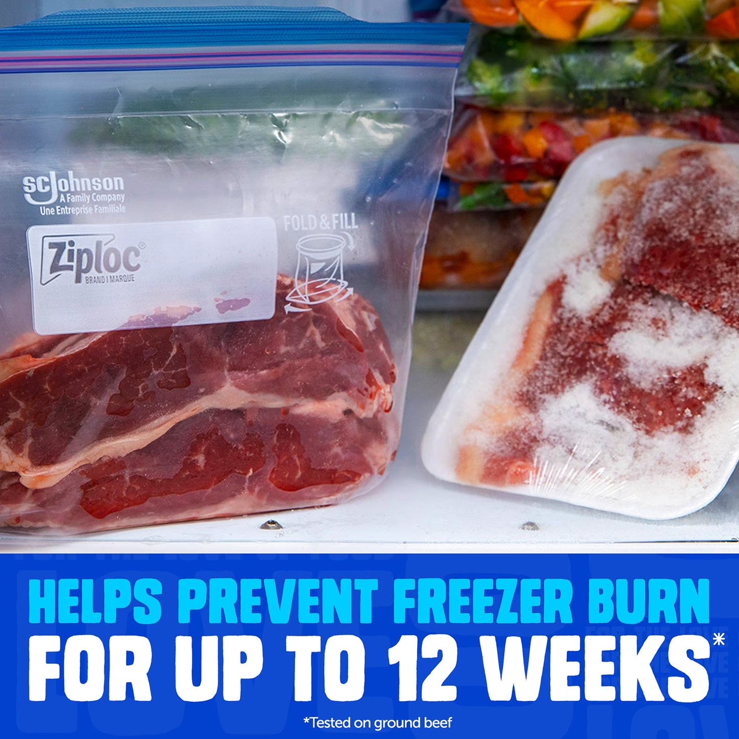 Ziploc Stay Open Design Gallon Freezer Bags, 152 ct.