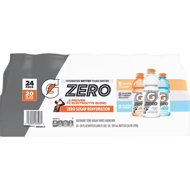 Gatorade Zero Sugar Thirst Quencher Variety Pack, 20 fl. oz., 24 pk.