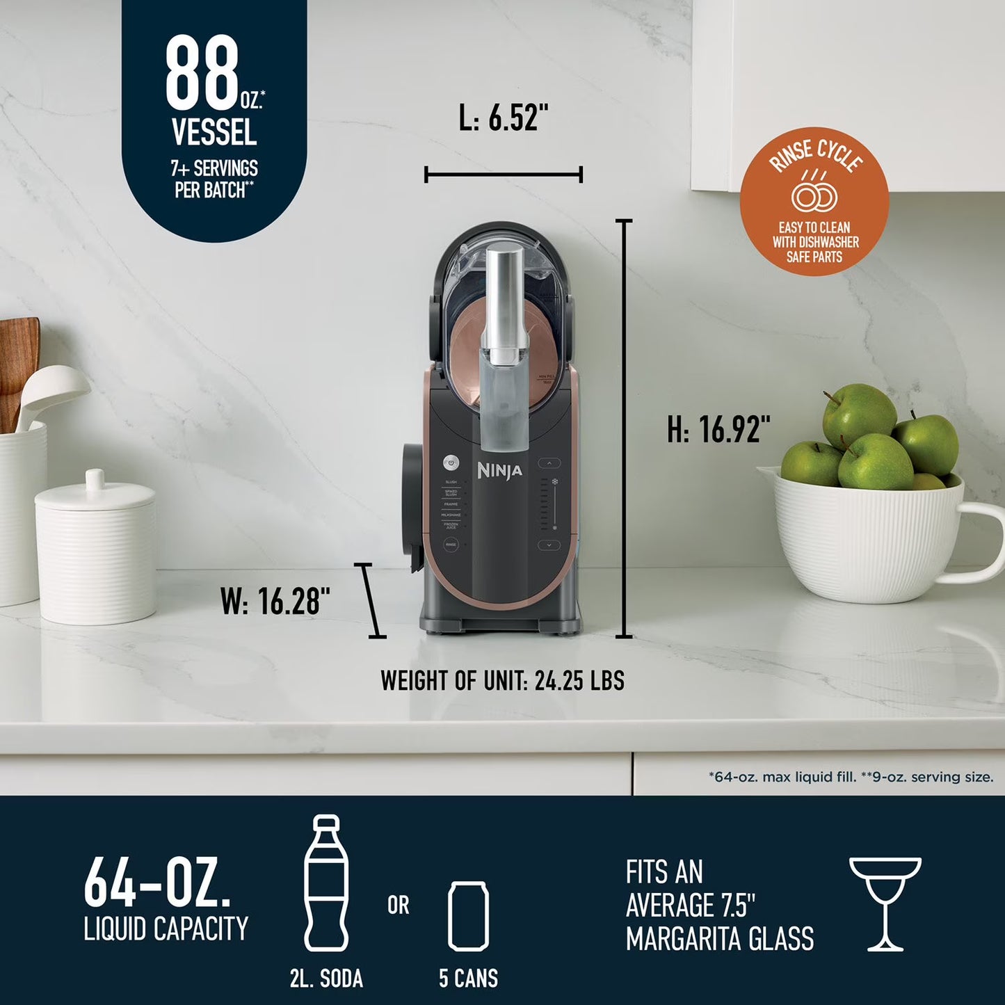 Ninja SLUSHi 5-in-1 88 oz. Professional Frozen Drink Maker