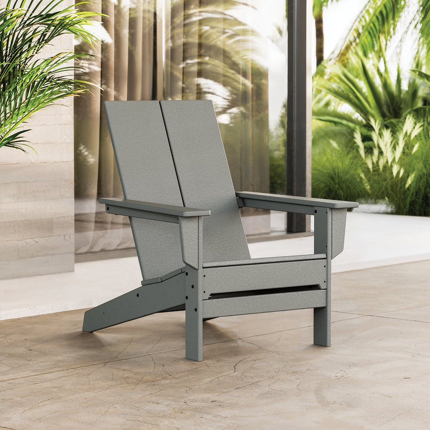 POLYWOOD Gulf Shores Modern Adirondack Chair