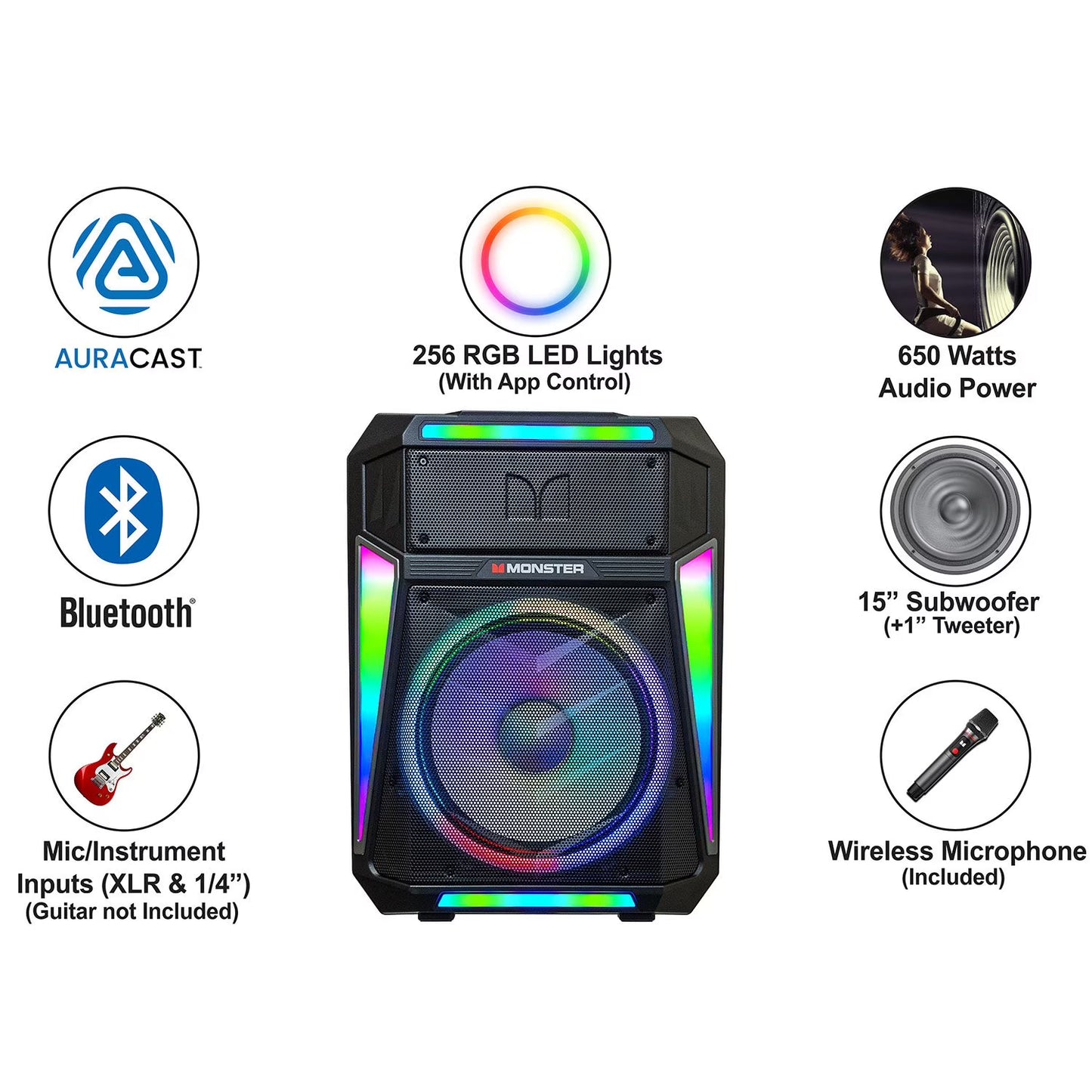 Monster Z6 All-in-One PA Bluetooth Speaker System