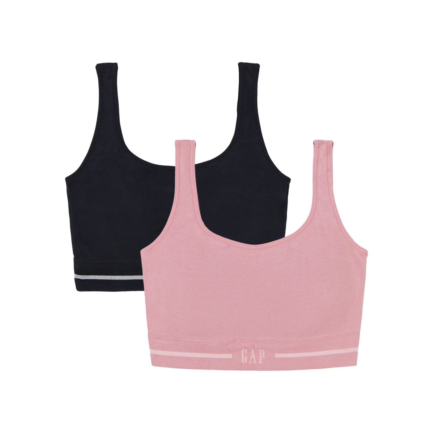 GapBody Women's 2-Pack Seamless Cotton Comfort Sports Bra