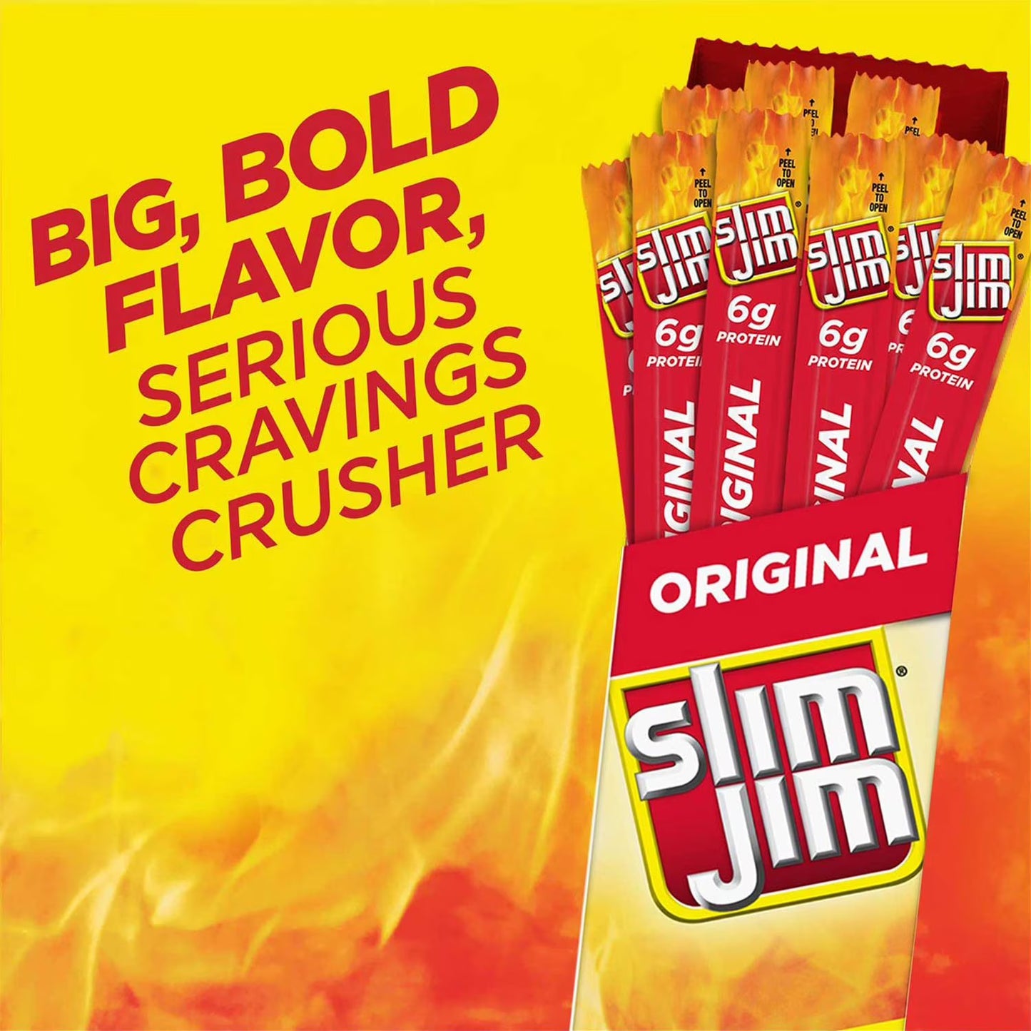 Slim Jim Giant Smoked Meat Sticks, Original Flavor, 0.97 oz., 24 pk.