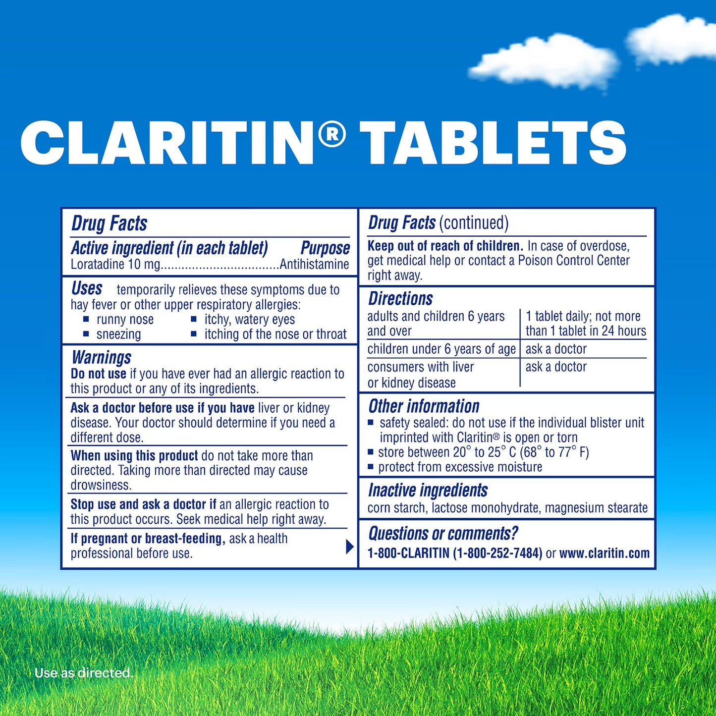 Claritin 24 Hour Non-Drowsy Allergy Medicine Tablets 115 ct.
