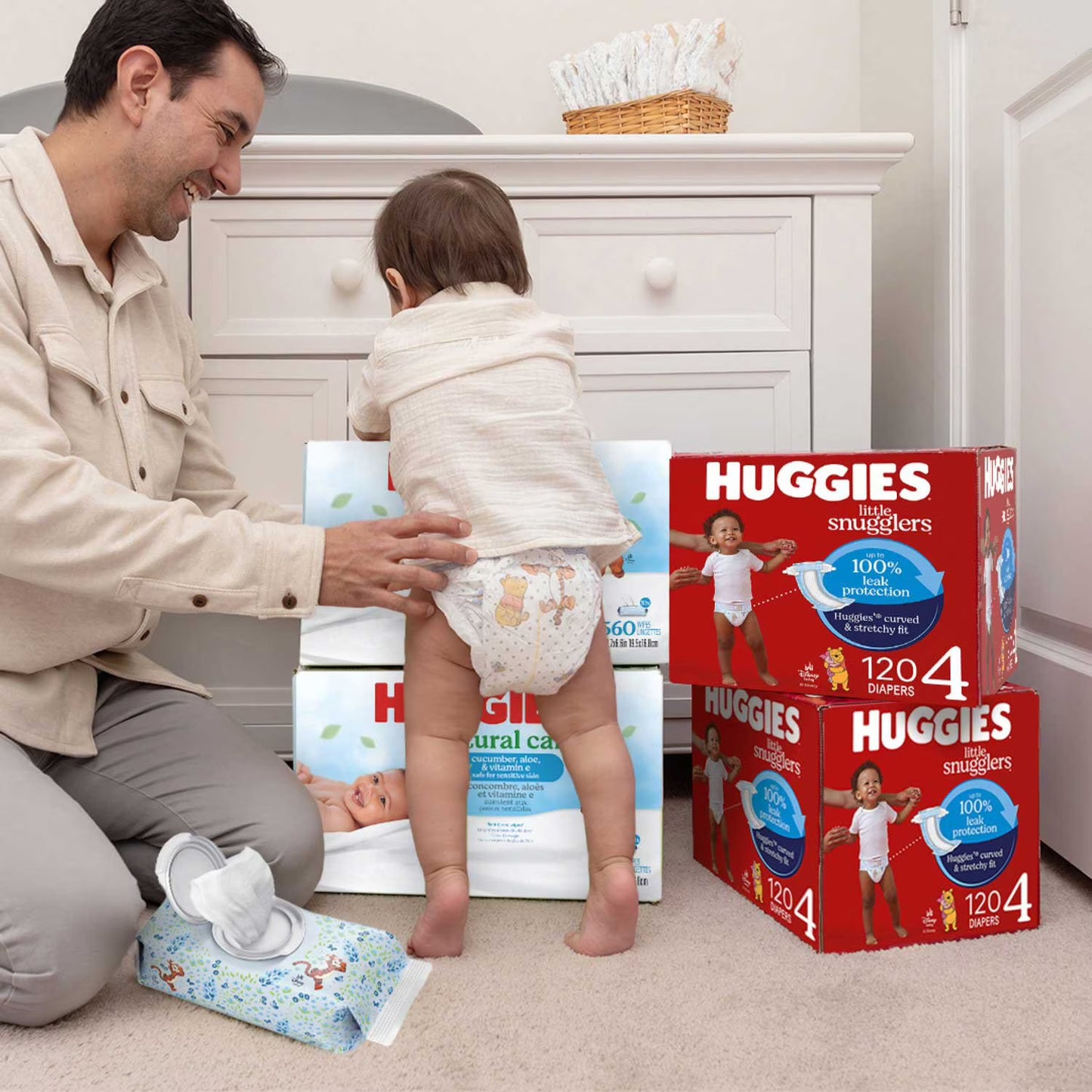 Huggies Natural Care Baby Wipes, Cucumber and Green Tea, 17 pk., 1088 Wipes