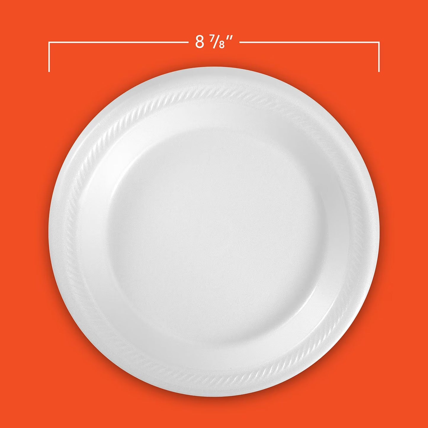 Hefty Supreme Foam Disposable Lunch Plates, 8 7/8", 250 ct.