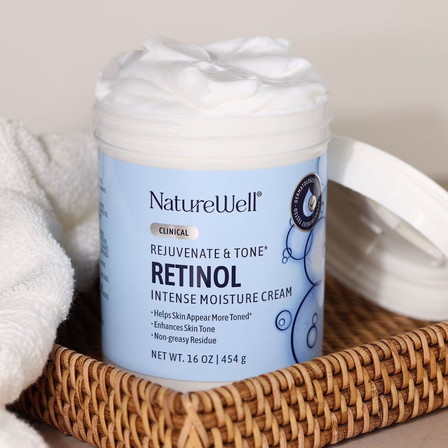NatureWell Clinical Retinol Advanced Moisture Cream, 16 oz.