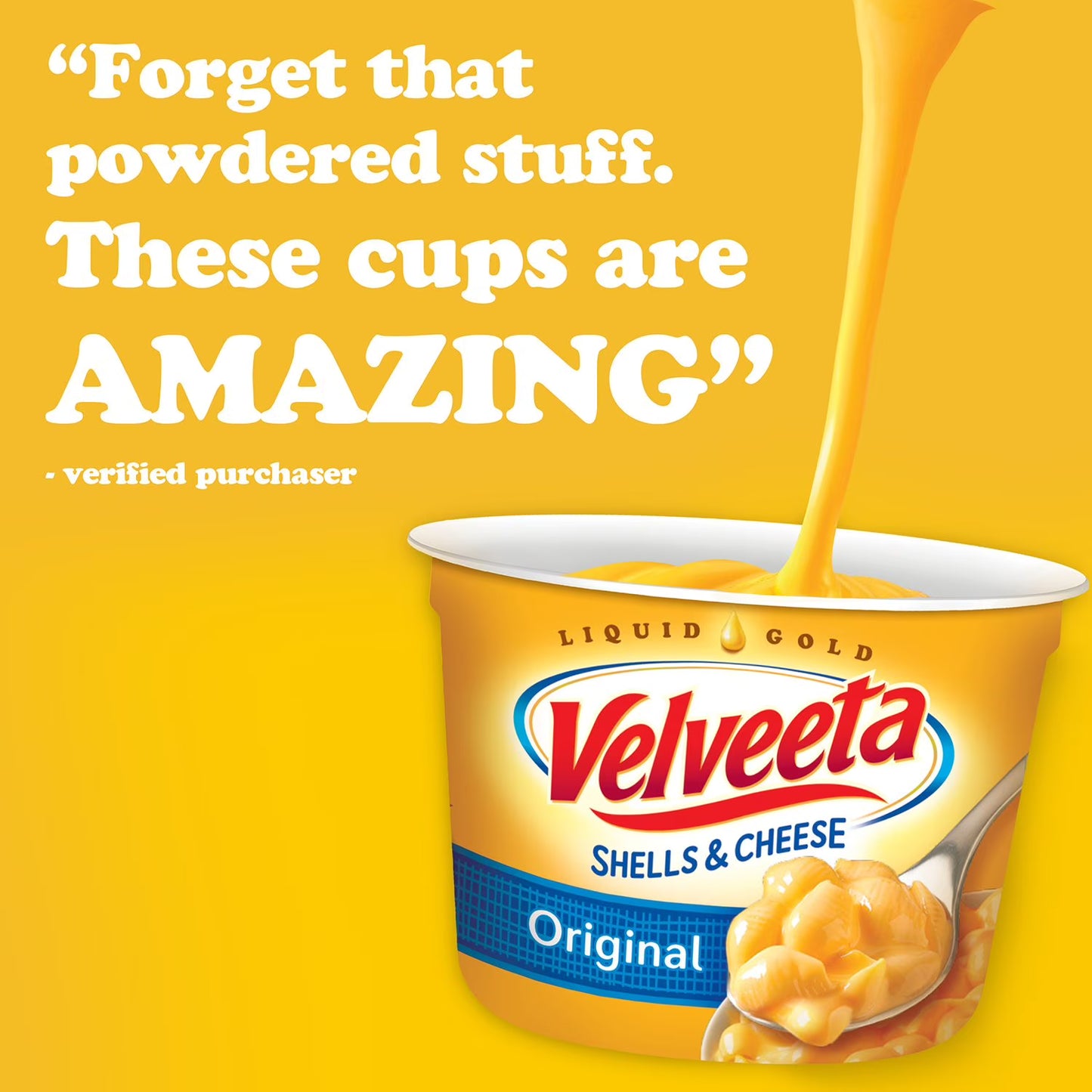 Velveeta Shells and Cheese Original Microwavable Sauce Cups, 2.39 oz., 12 ct.