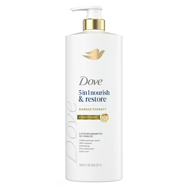 Dove Nourish & Restore 5-in-1 Conditioner, 33.8 fl. oz.
