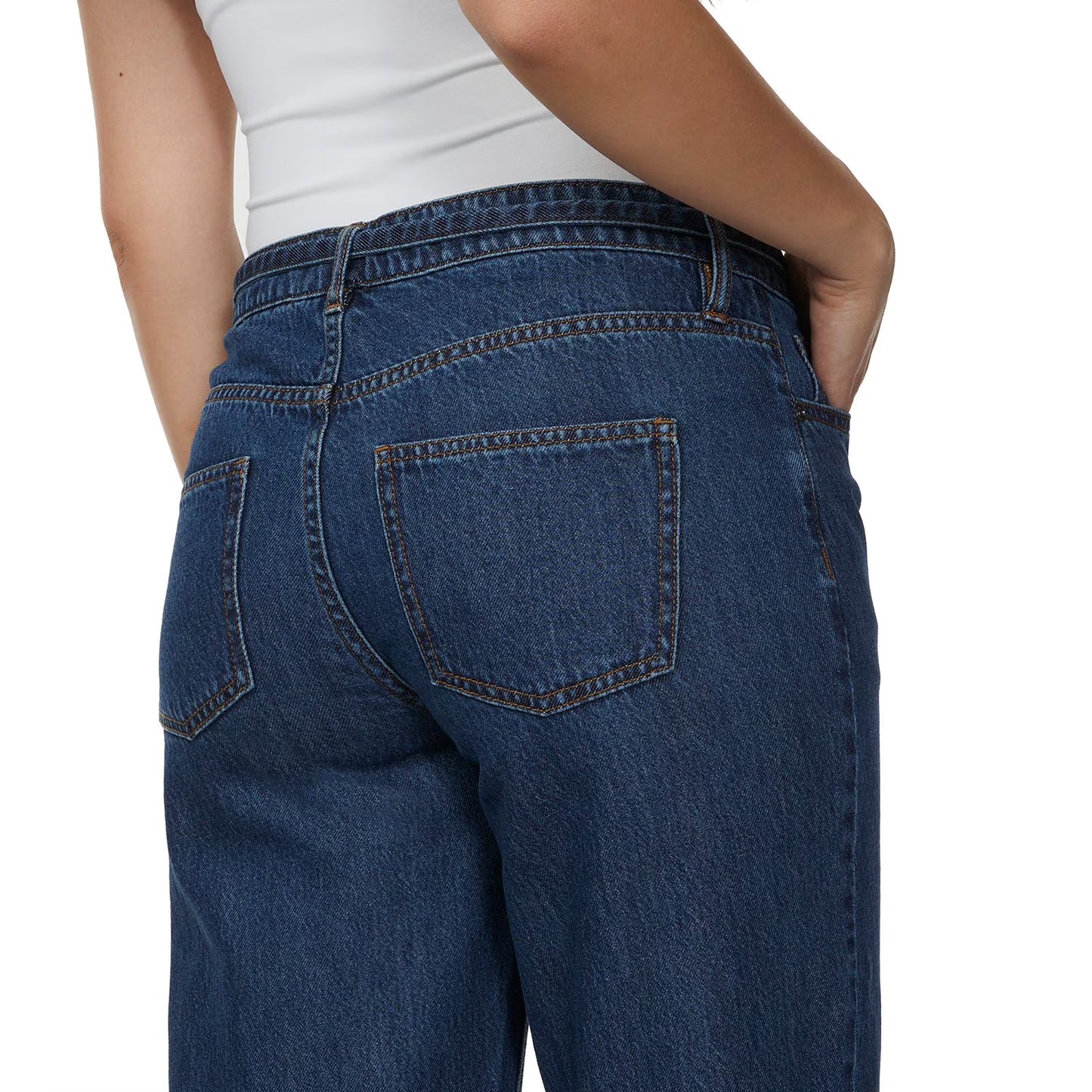 Buffalo Jeans Women's Wide Leg Belted Jean