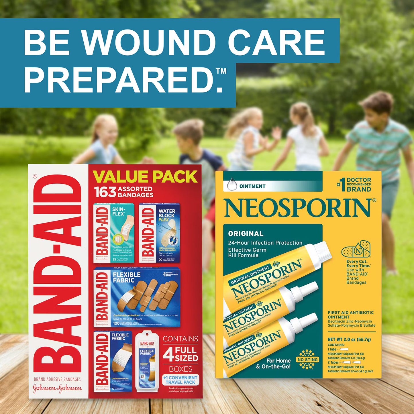 BAND-AID Adhesive Bandages, Variety Pack, 163 ct.