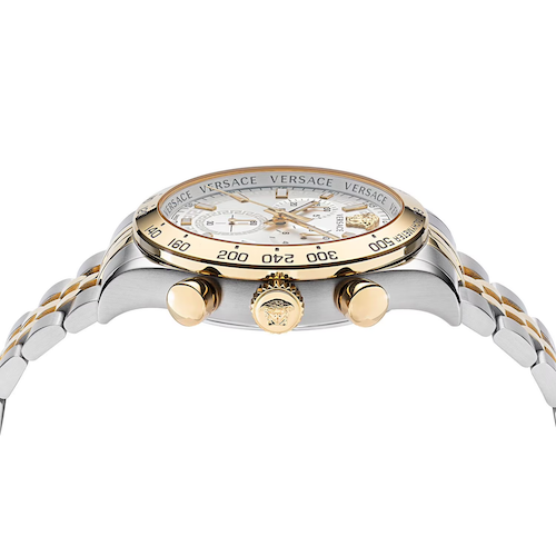 Versace Men's Hellenyium Chronograph Two-Tone Bracelet Watch, 44mm