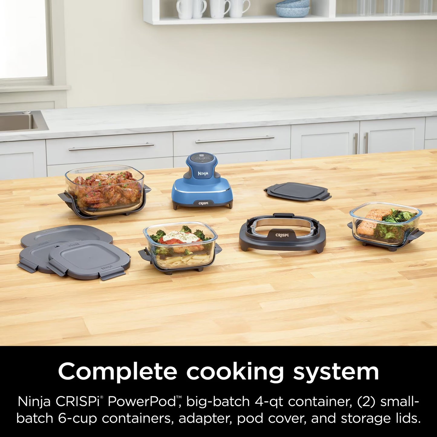Ninja Crispi 5-in-1 Portable Glass Air Fryer Cooking System
