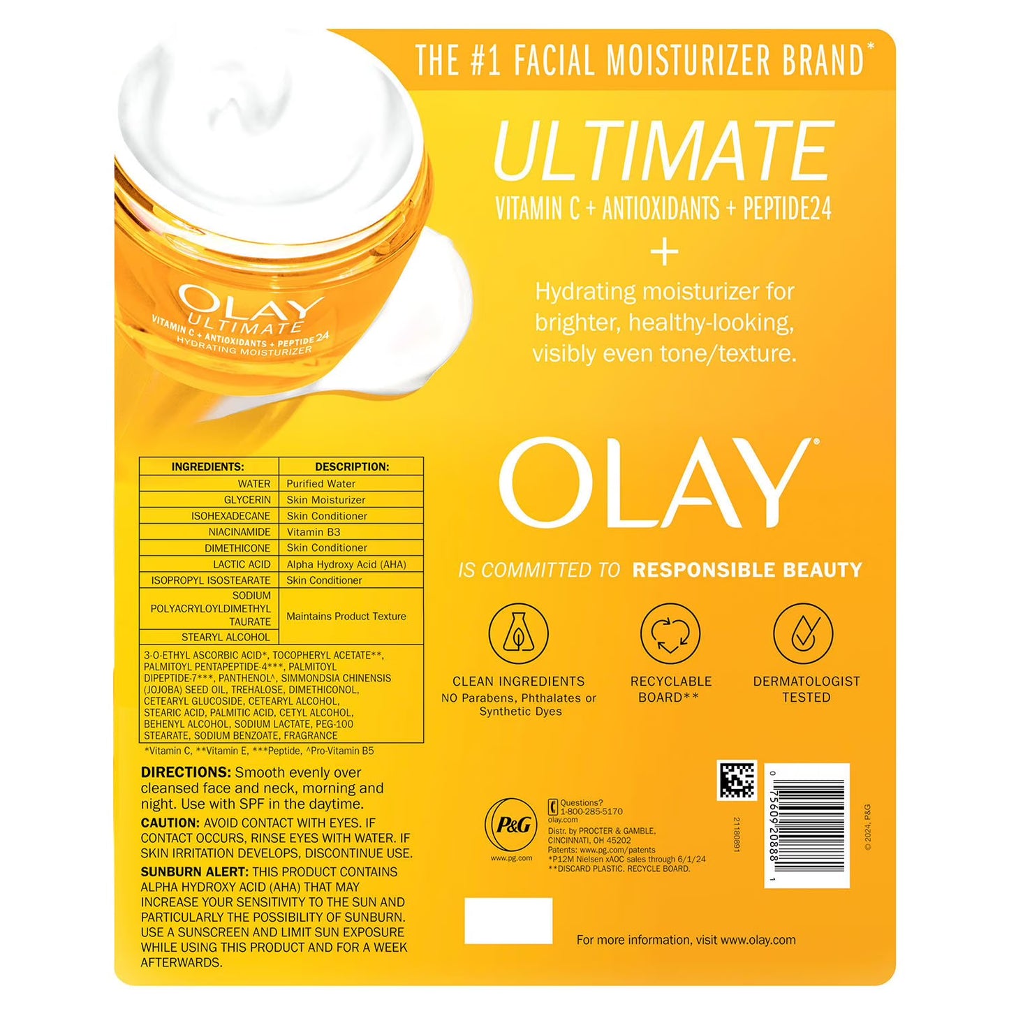 Olay Ultimate Vitamin C Hydrating Moisturizer, 1.7 oz., 2 pk.