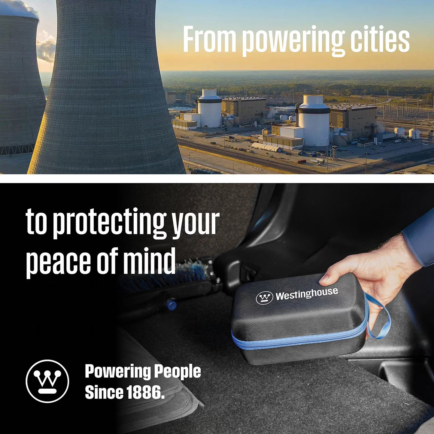 Westinghouse Jump Starter & Power bank with 200 Lumen Light (1500, 2000, 4000 Peak Amp)