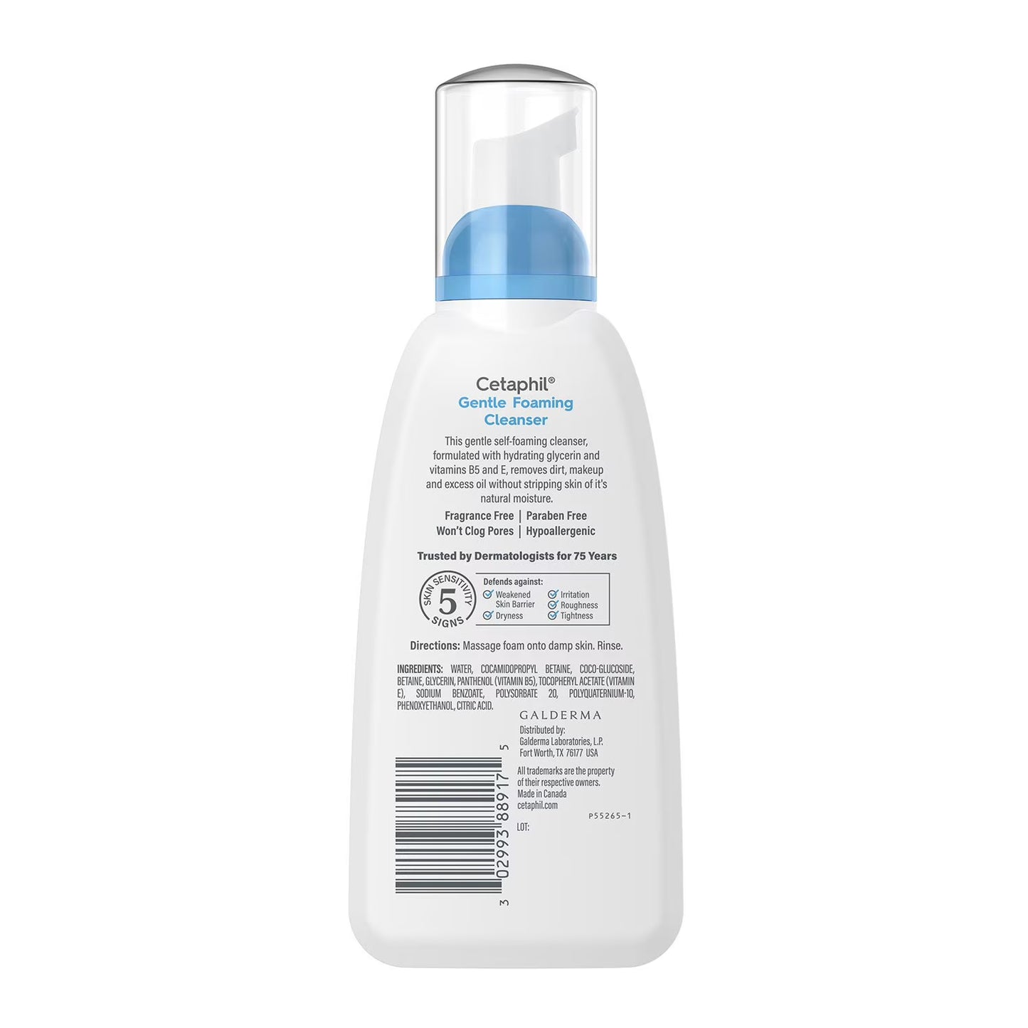 Cetaphil Gentle Foaming Cleanser, 8 fl. oz., 3 pk.