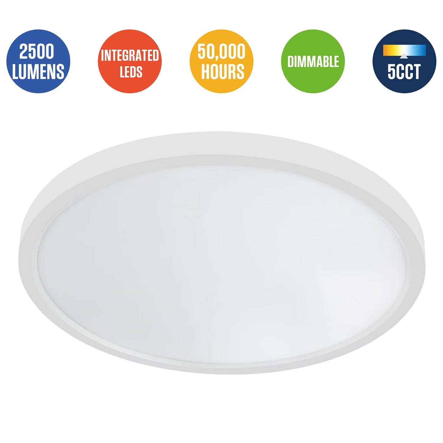 Cedar Hill 15" Ceiling Light 2500 Lumens, 2-Pack