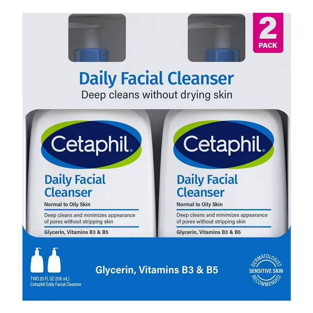 Cetaphil Daily Facial Cleanser, 20 fl. oz., 2 pk.