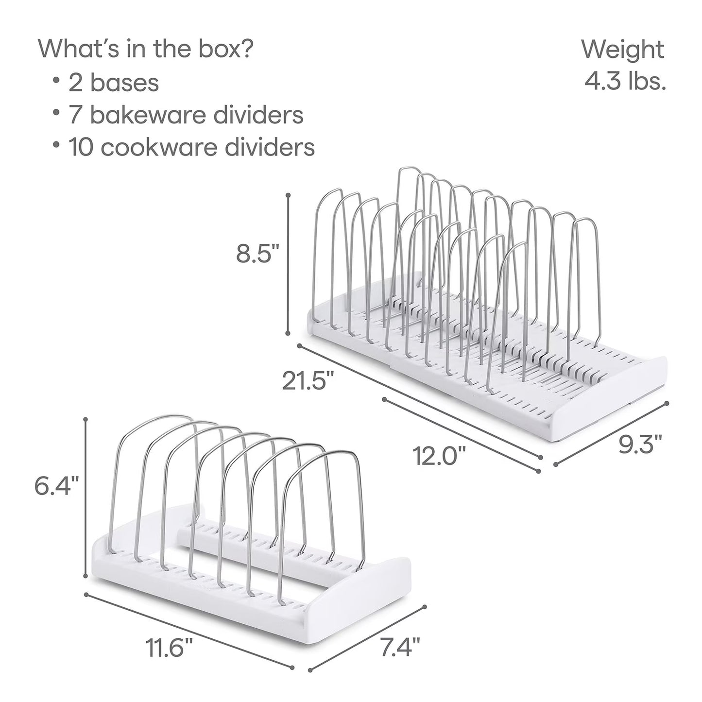 YouCopia Cookware and Bakeware Organizer, 2-Piece Set
