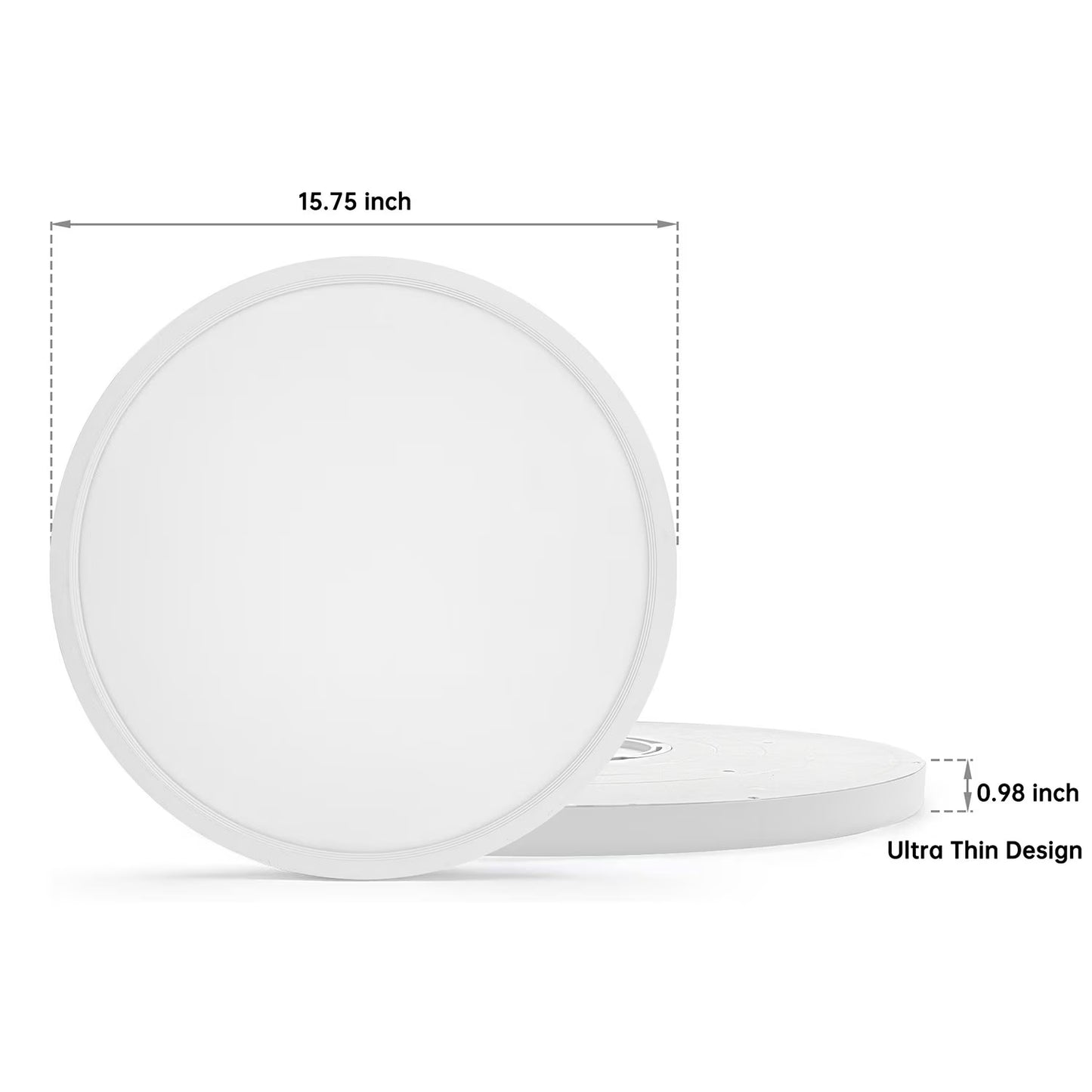 Cedar Hill 15" Ceiling Light 2500 Lumens, 2-Pack