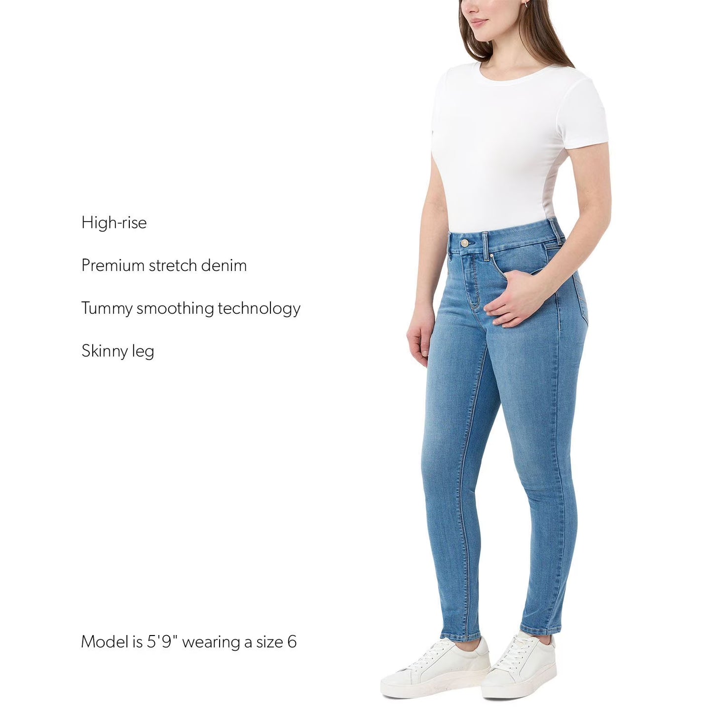 Seven7 Women's Tummyless Jean