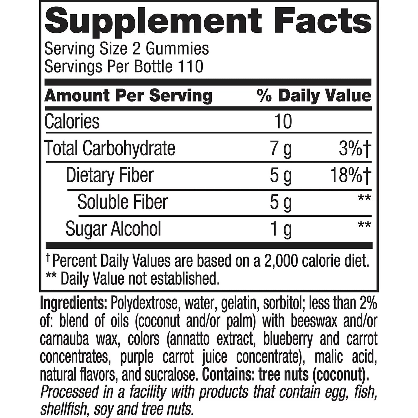 Vitafusion Fiber Well Sugar Free Gummy Vitamin Supplement, 220 ct.