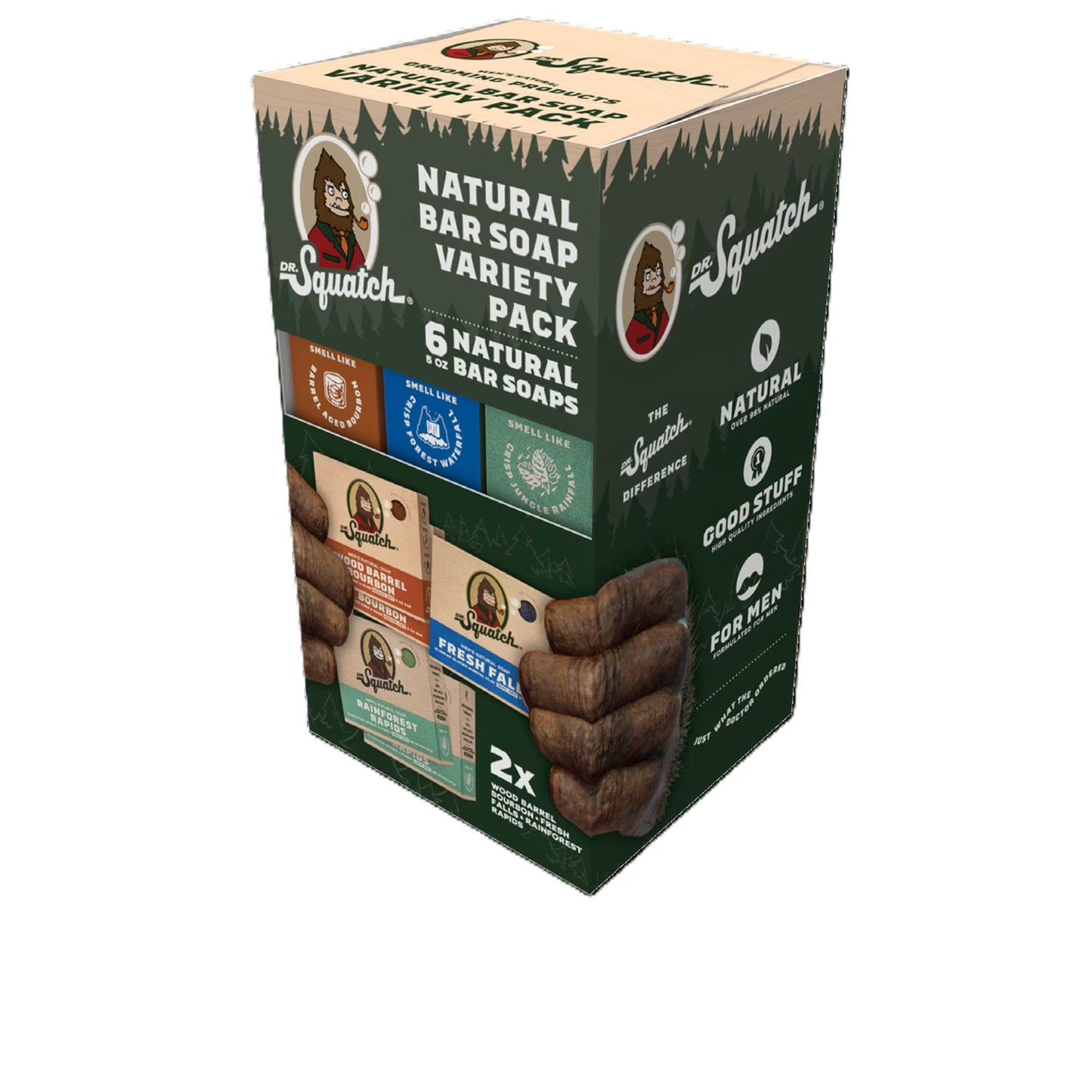 Dr. Squatch Natural Bar Soap, Variety Pack, 5 oz., 6 ct.