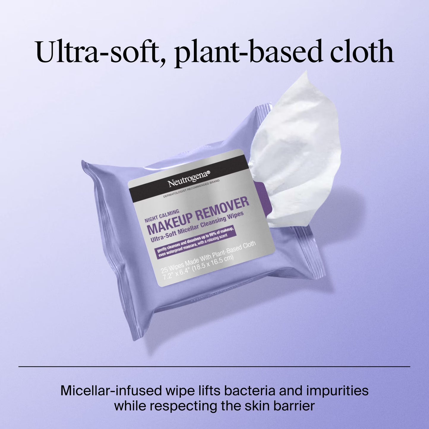 Neutrogena Makeup Remover & Night Calming Cleansing Towelettes, 25 ct., 5 pk.