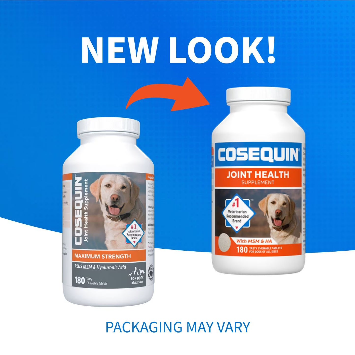 Nutramax Cosequin Maximum Strength Joint Health Dog Supplement with MSM and Hyaluronic Acid, 180 ct.