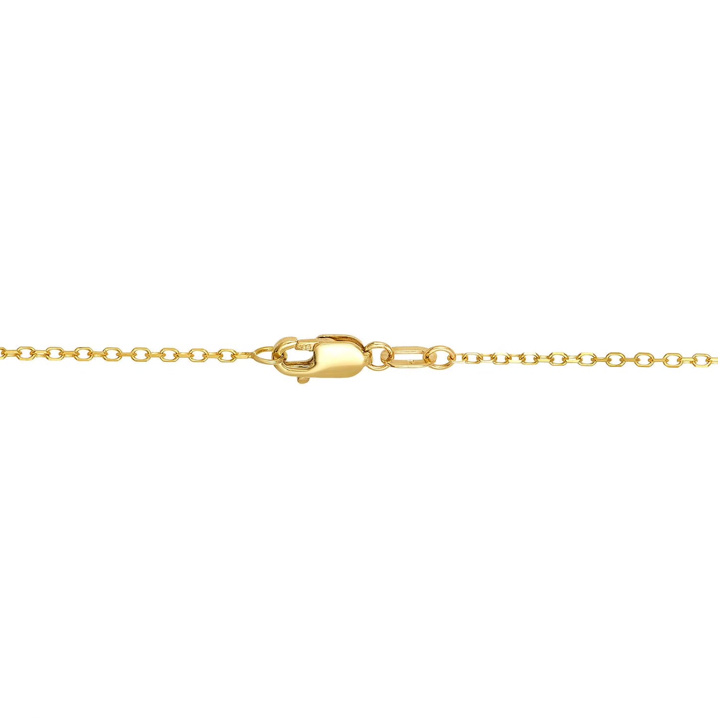 Multi Gemstone Station Necklace in 14K Gold