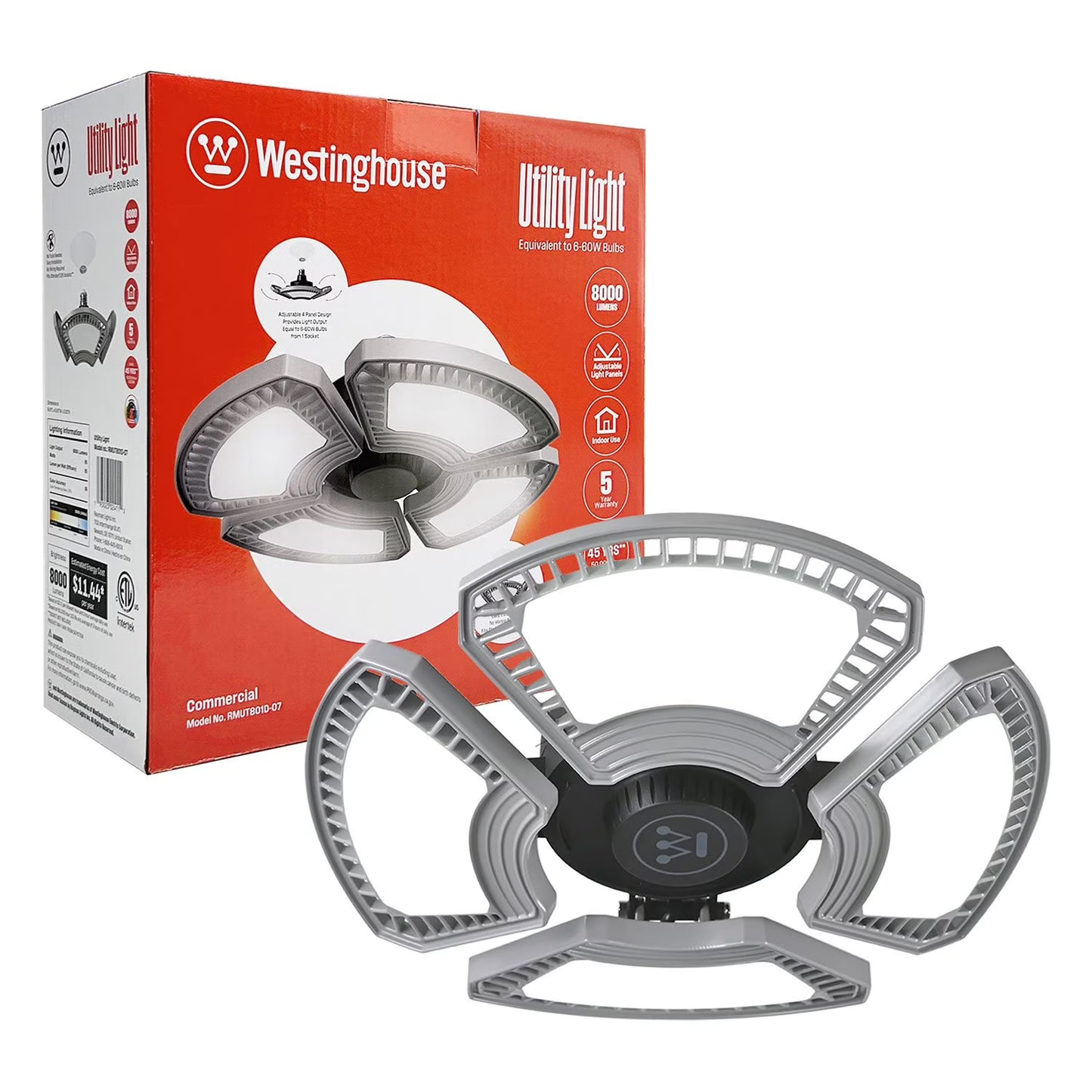 Westinghouse 8000 Lumen LED Deformable Utility Light 2 Pack