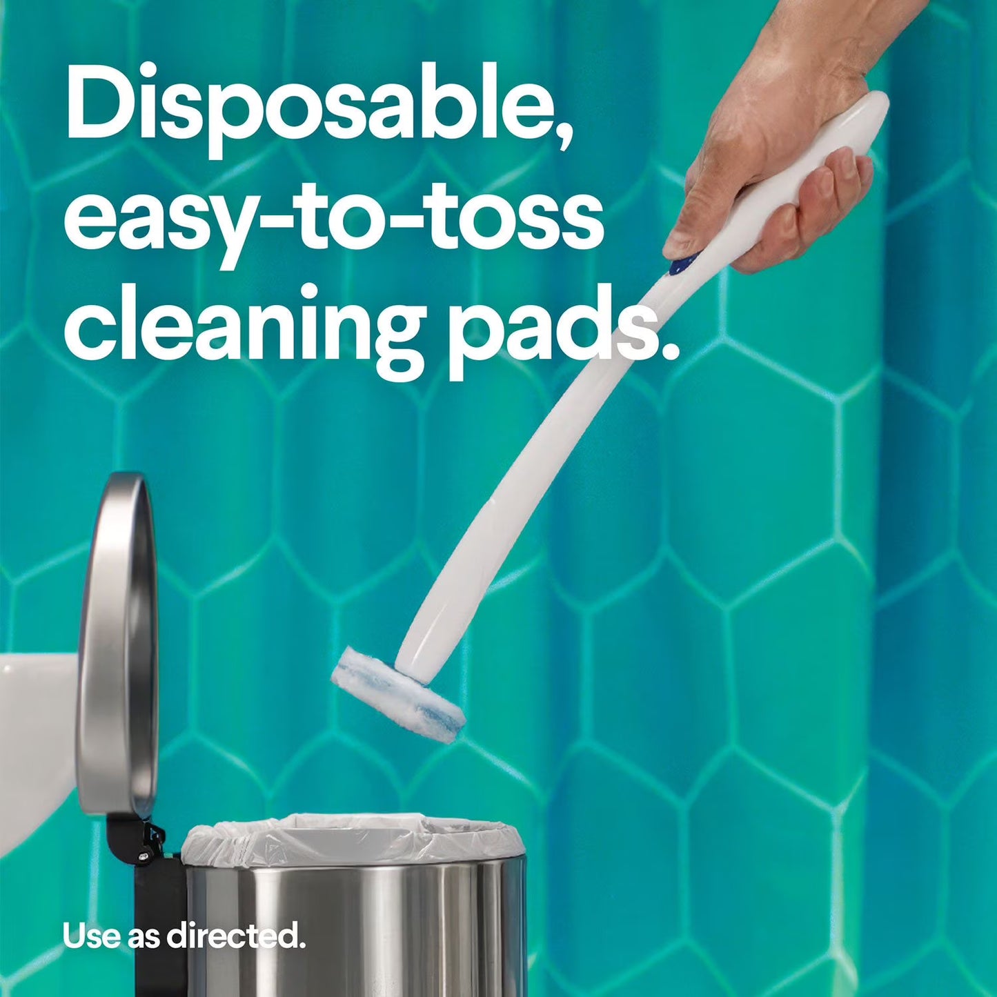 Clorox ToiletWand Toilet Cleaning Kit, Rainforest Rush, 1 ToiletWand Handle + 36 Refills