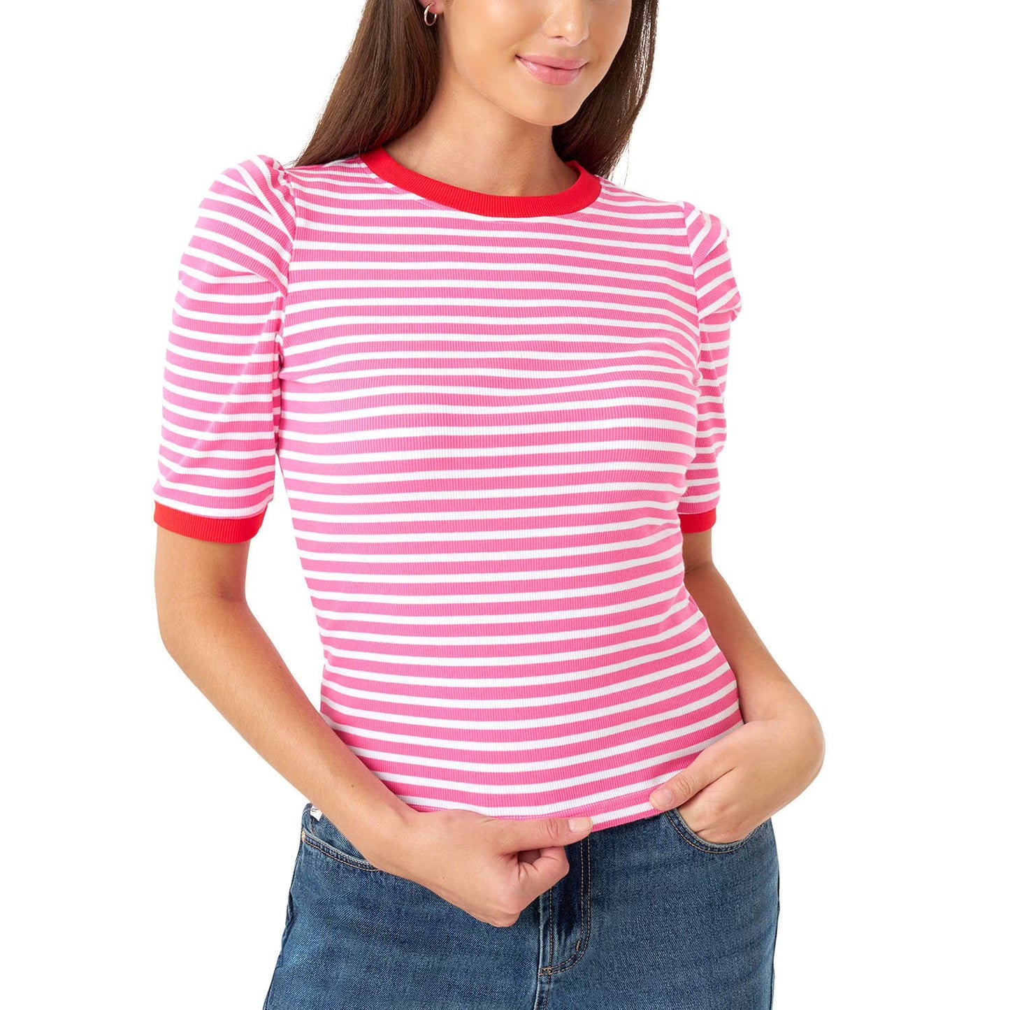 Rebecca Minkoff Women's Puff Sleeve Top