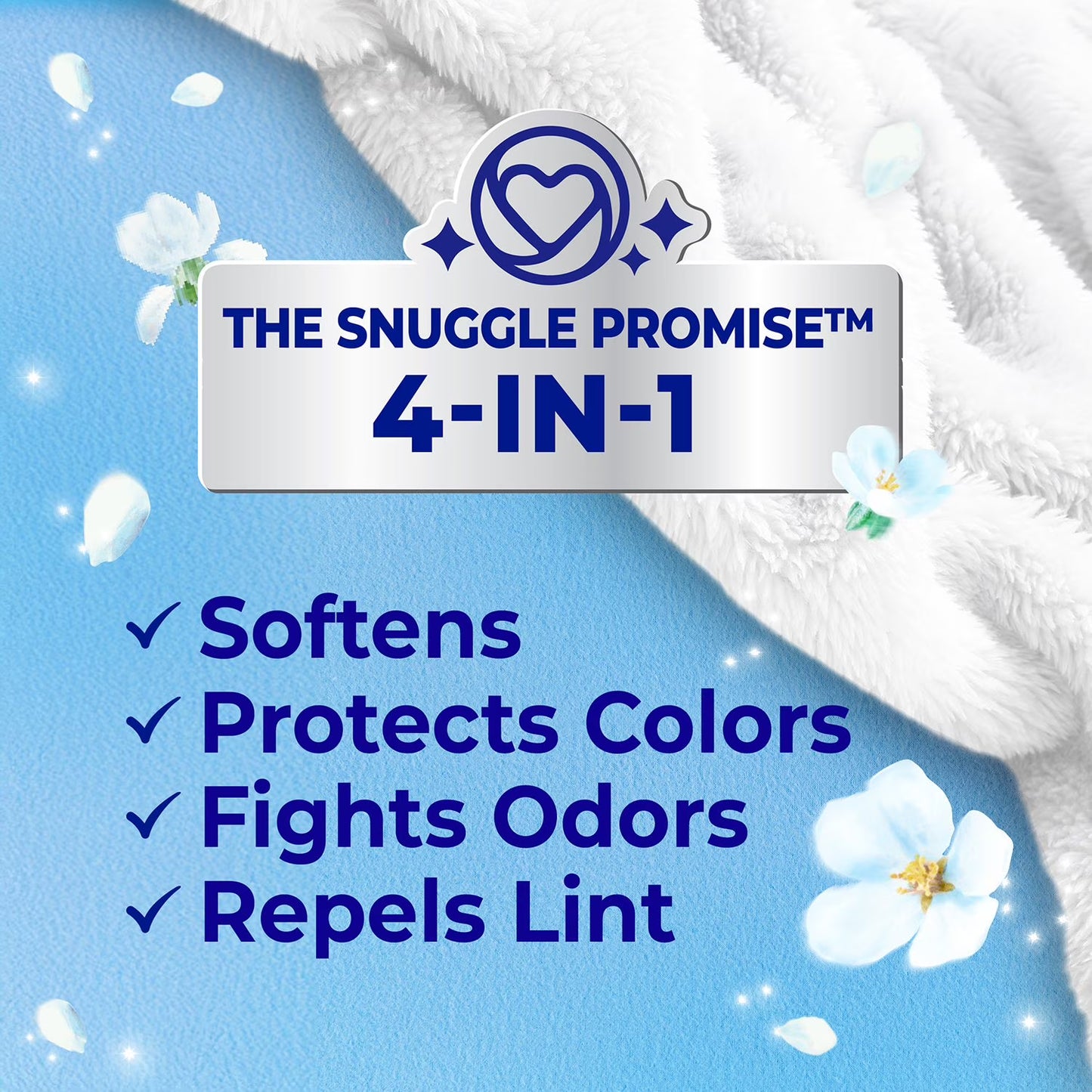 Snuggle Advanced Softness Liquid Fabric Softener, Blue Sparkle, 259 loads, 176 fl. oz.