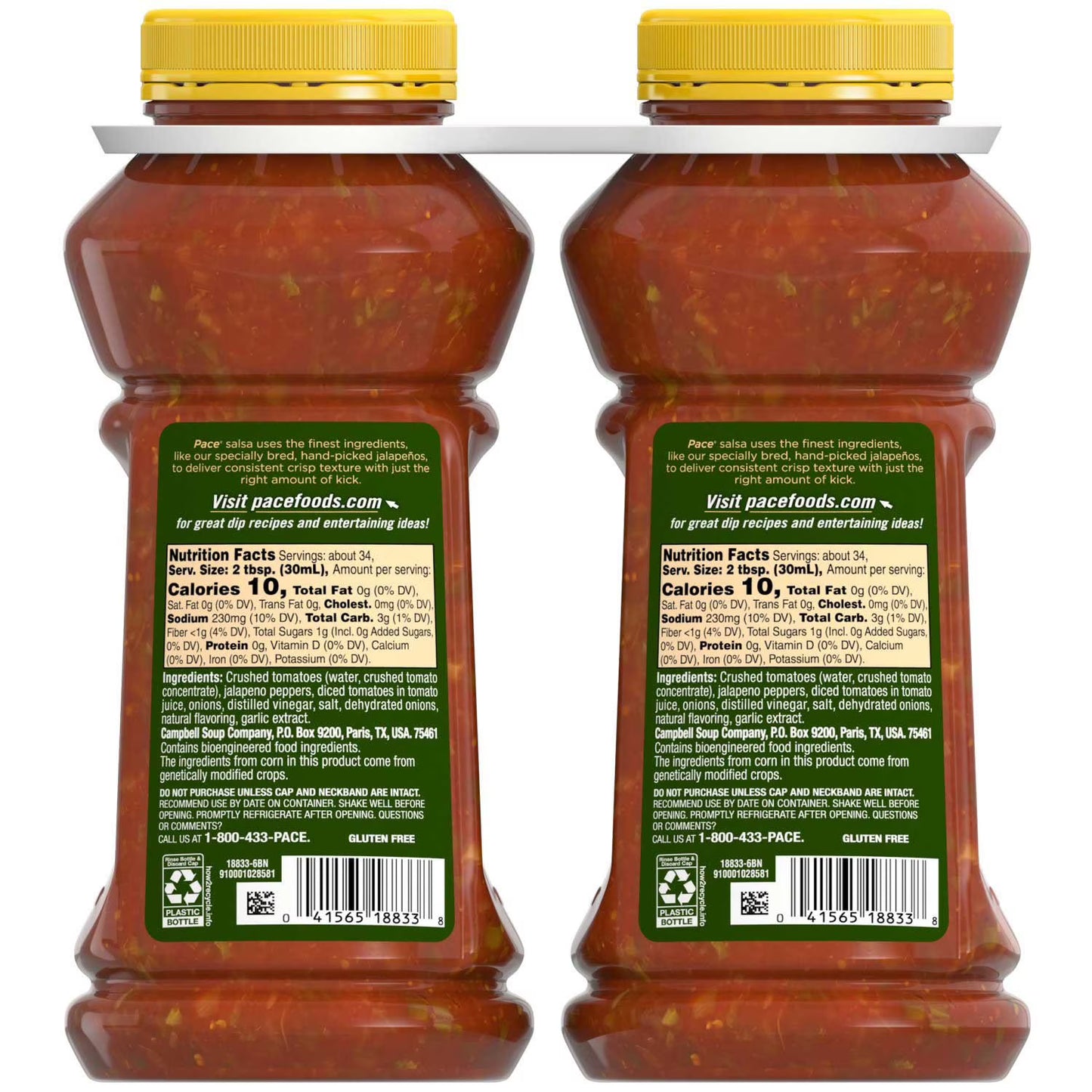 Pace Chunky Salsa, Medium, 38 oz., 2 ct.