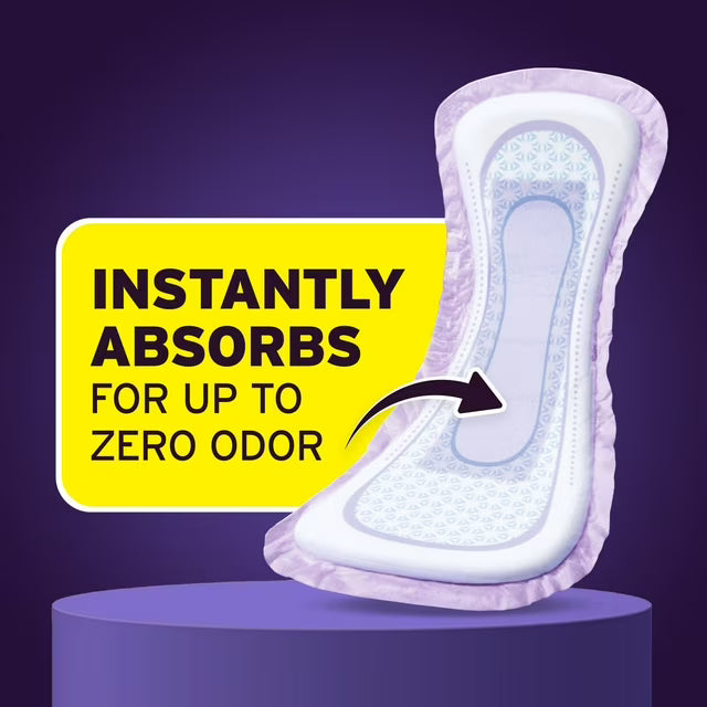 Poise Incontinence Pads, 8 Drop Overnight, 84 ct.
