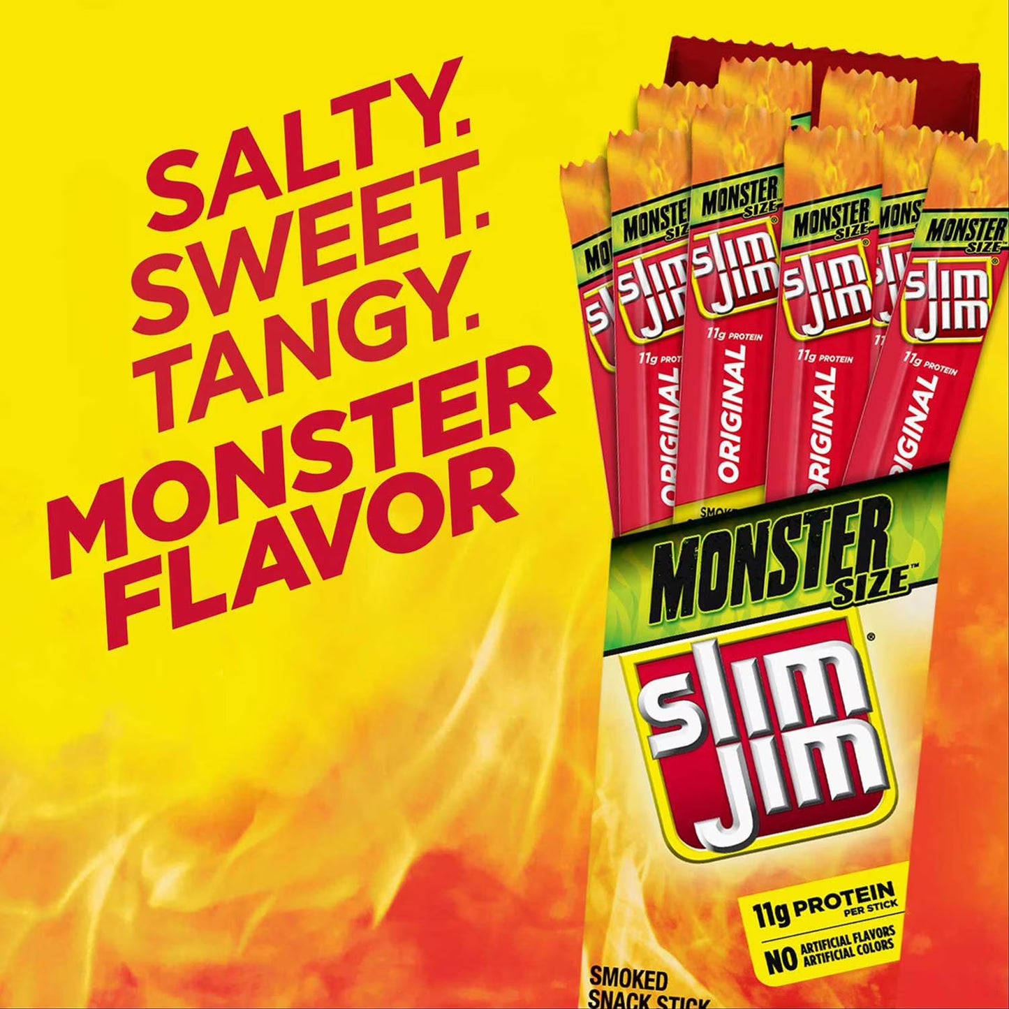 Slim Jim Original, Monster Size, 18 ct.