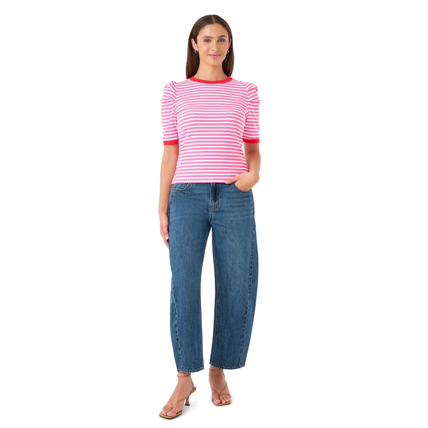 Rebecca Minkoff Women's Puff Sleeve Top