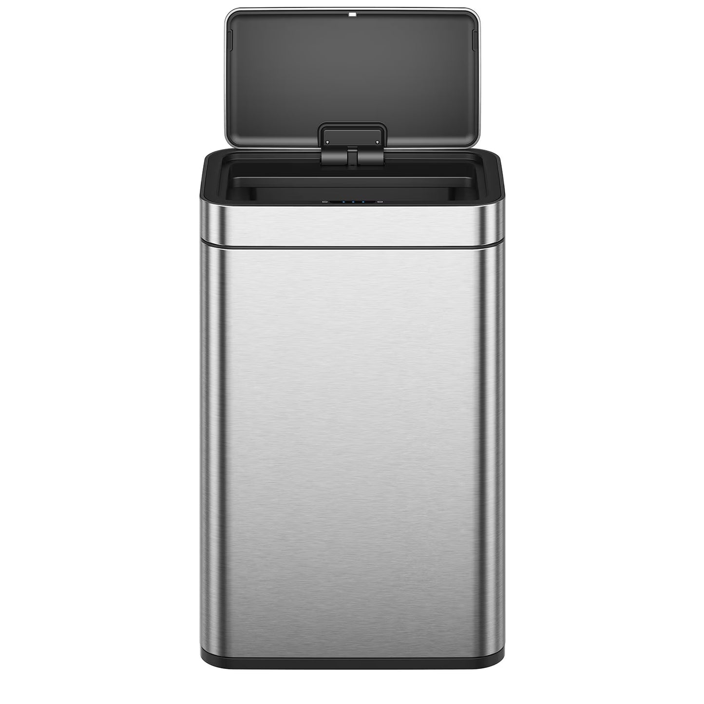 EKO Matte Stainless Steel Motion Sensor Kitchen Trash Can 13.2 Gallon