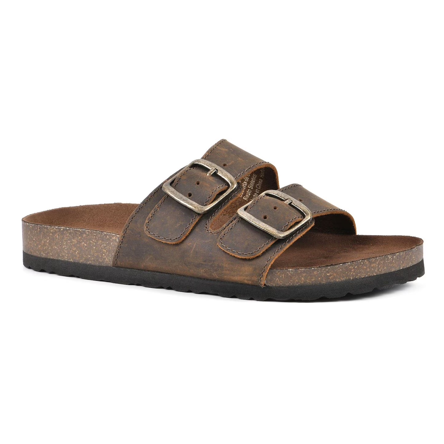 Mountain Sole Women's Double Buckle Leather Sandal