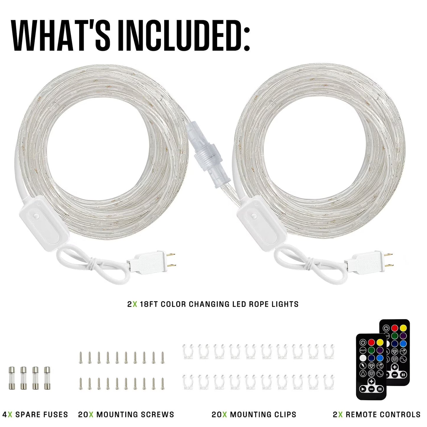 Westinghouse LED Rope Lights Color Changing, 2-Pack