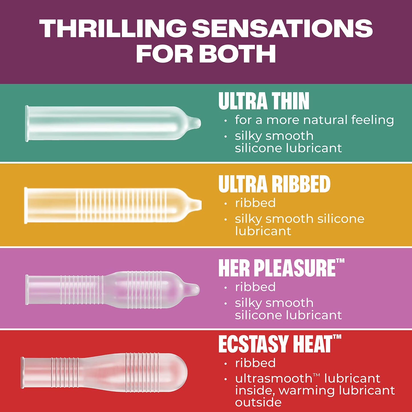 Trojan Variety Pack Lubricated Latex Condoms, 40 ct.